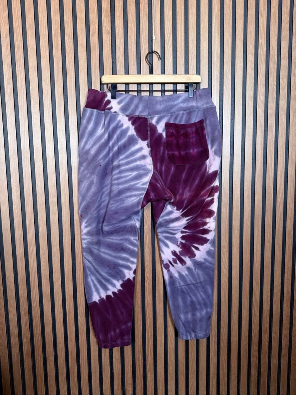 NSF Sweatpants Womens XL Womens Purple Tie Dye Joggers 100% Cotton - Picture 2 of 10